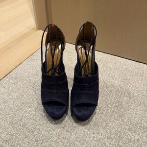 Aquazarra suede platform sandals